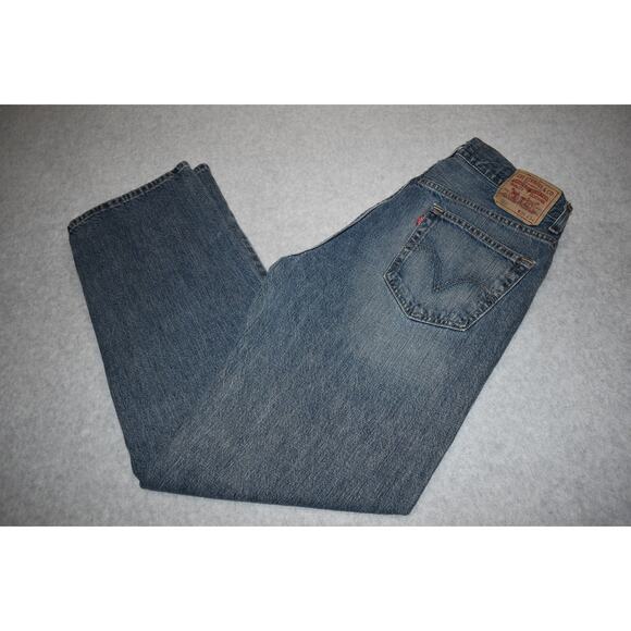 Levis 559 Jeans Mens Size 36 x 34 Relaxed Straight Blue Cotton Denim Made Mexico - Picture 1 of 9